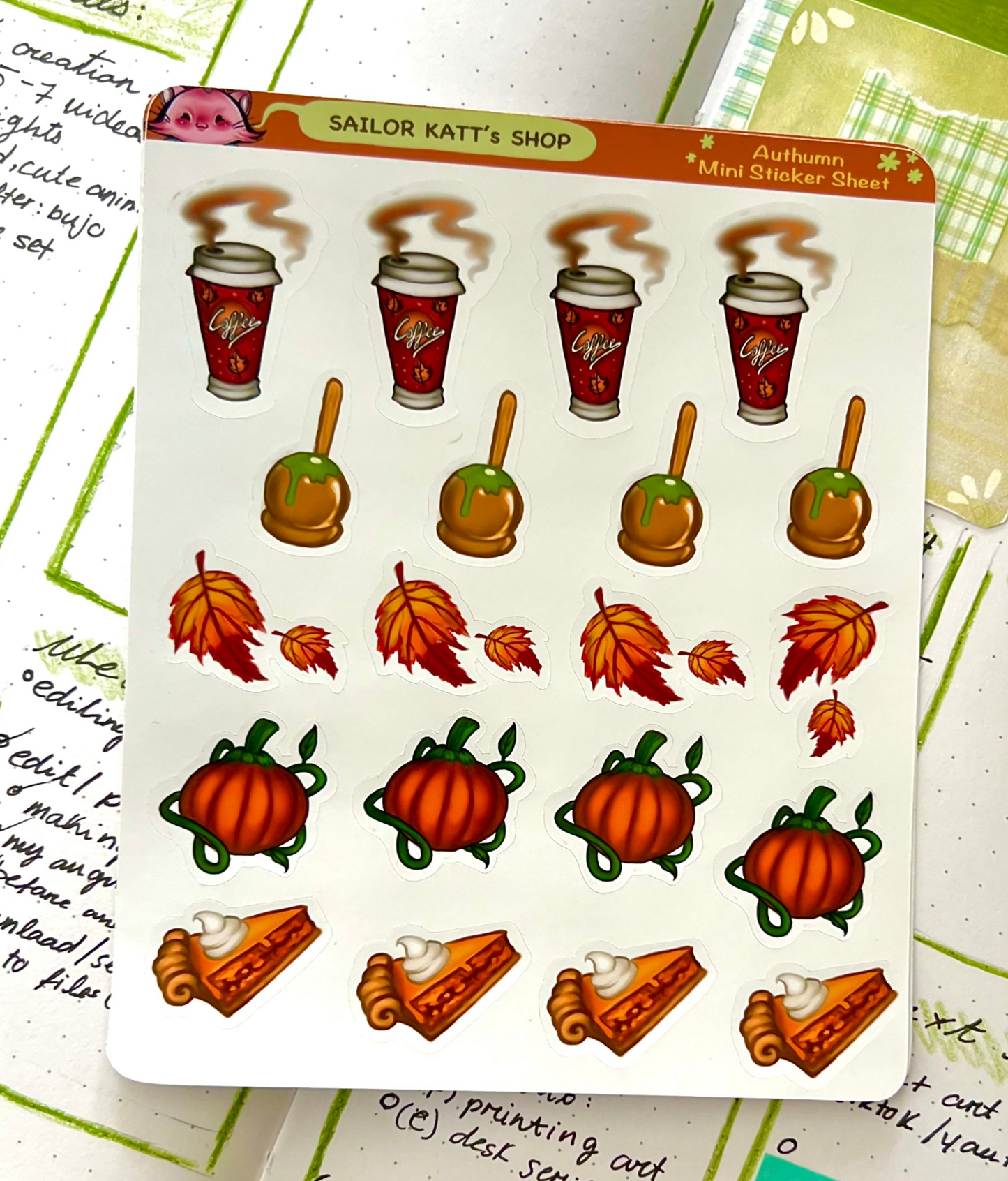 A Cozy Autumn Minis Sticker Sheet